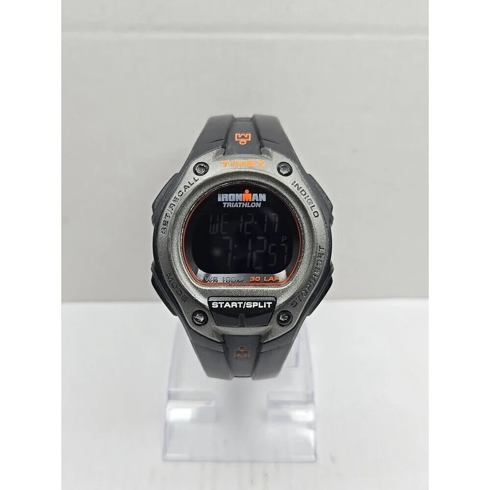 Timex Ironman Classic 30 Lap Watch 45mm Indiglo WR100M New Battery Quartz Mens